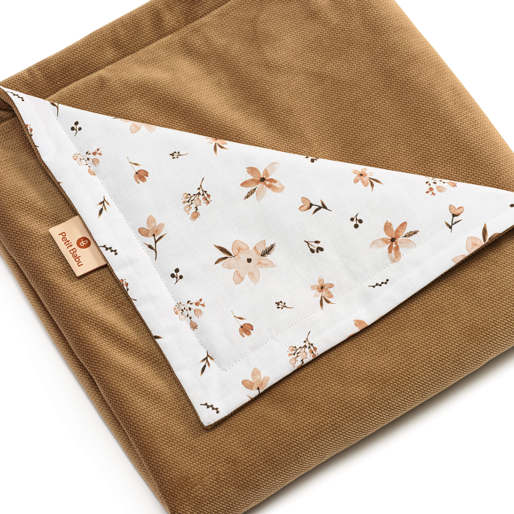 Braune Decke - Braune Blumen