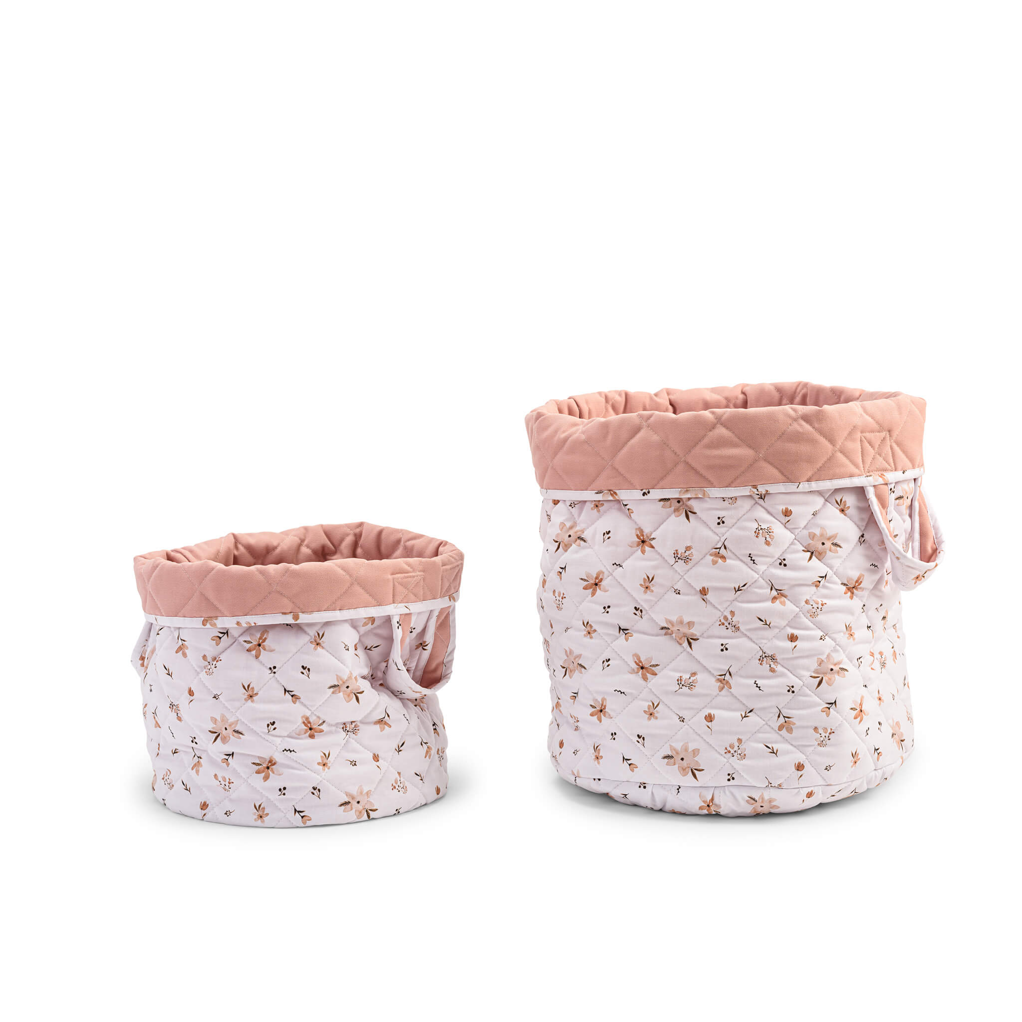 Toy Storage basket -Brown flowers