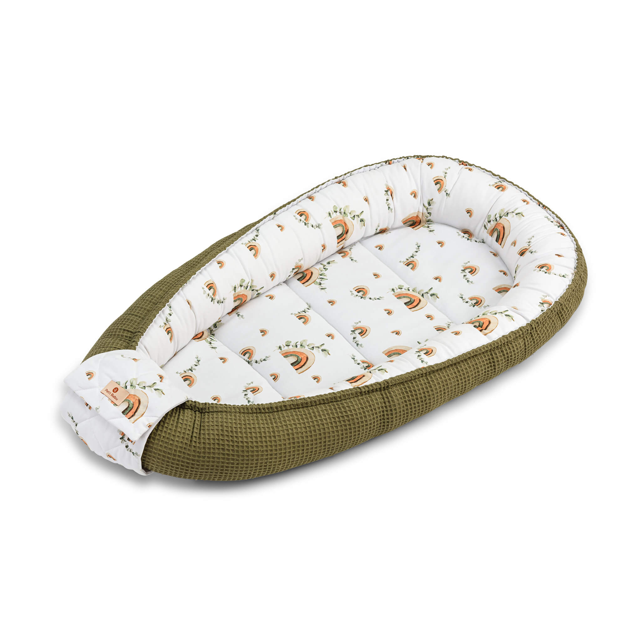 Grünes Babynest - Regenbogen