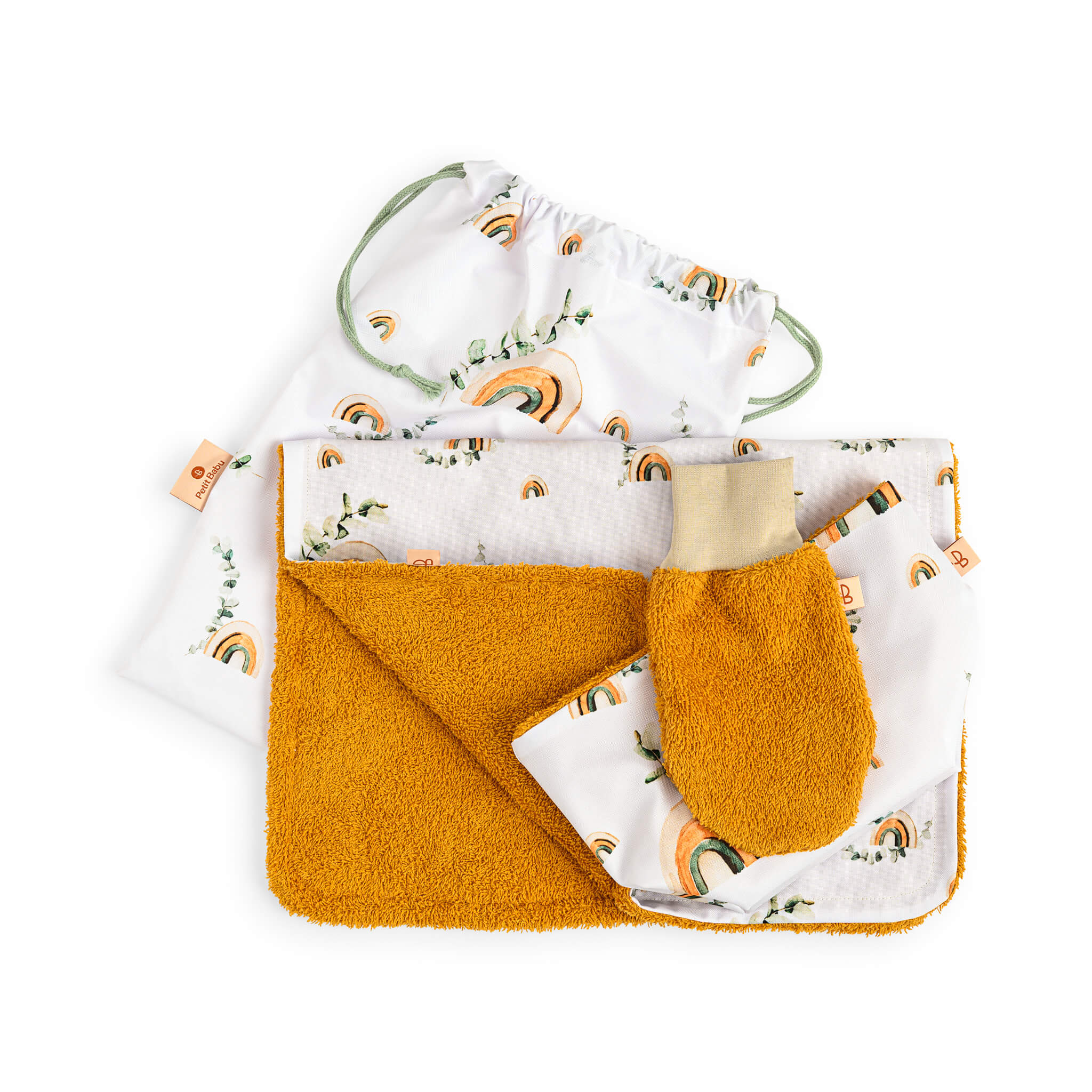 Baby Pflege Set - 4tlg - Regenbogen