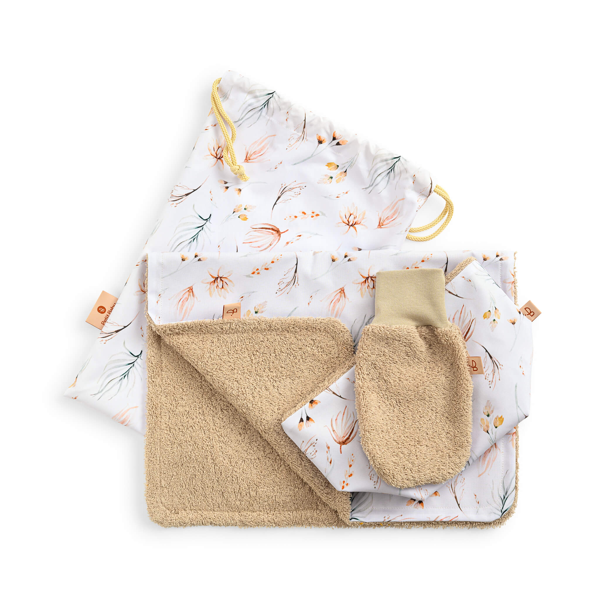 Baby Pflege Set - 4tlg - Wilde Blumen