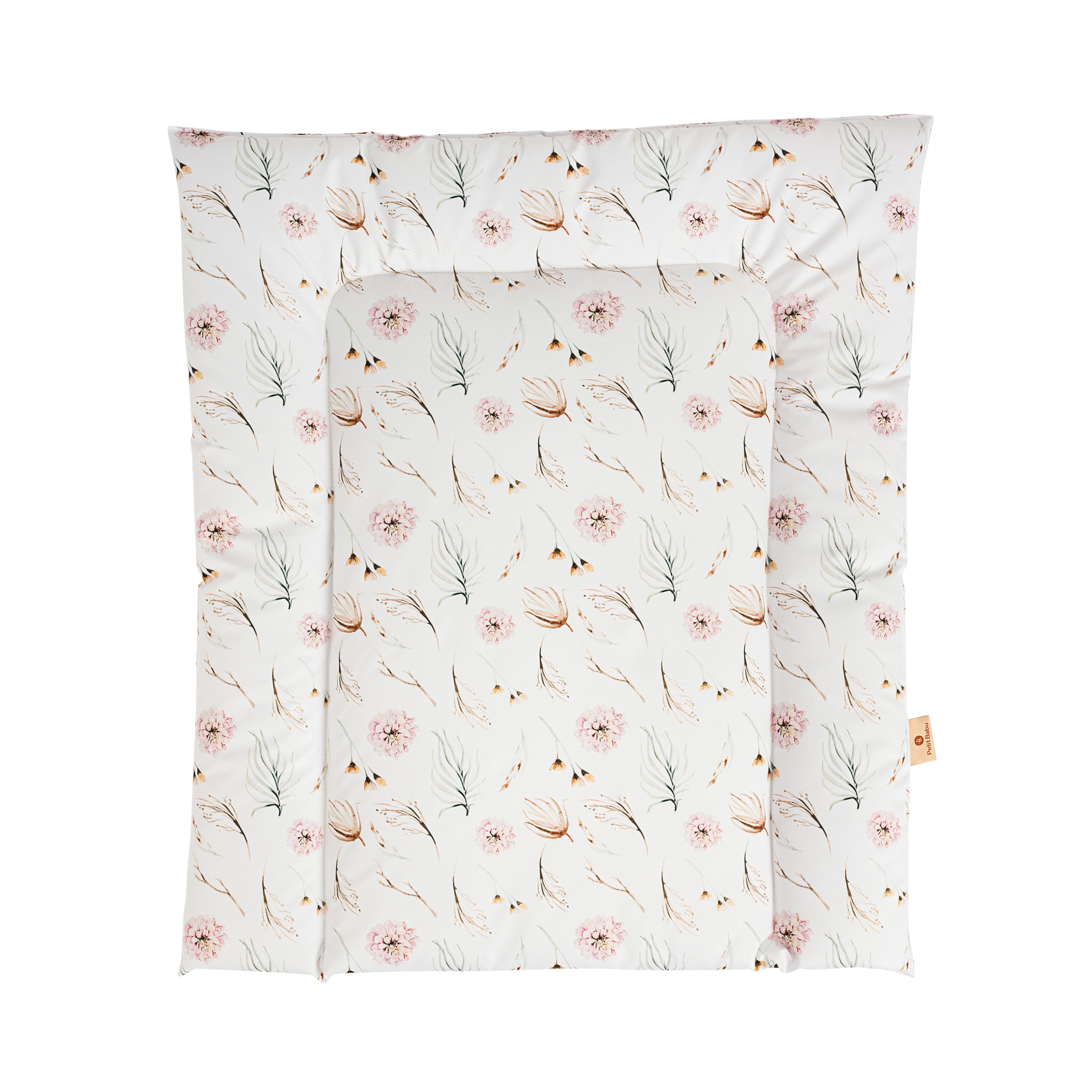 Wickelauflage abwaschbar  - Rosa Blumen