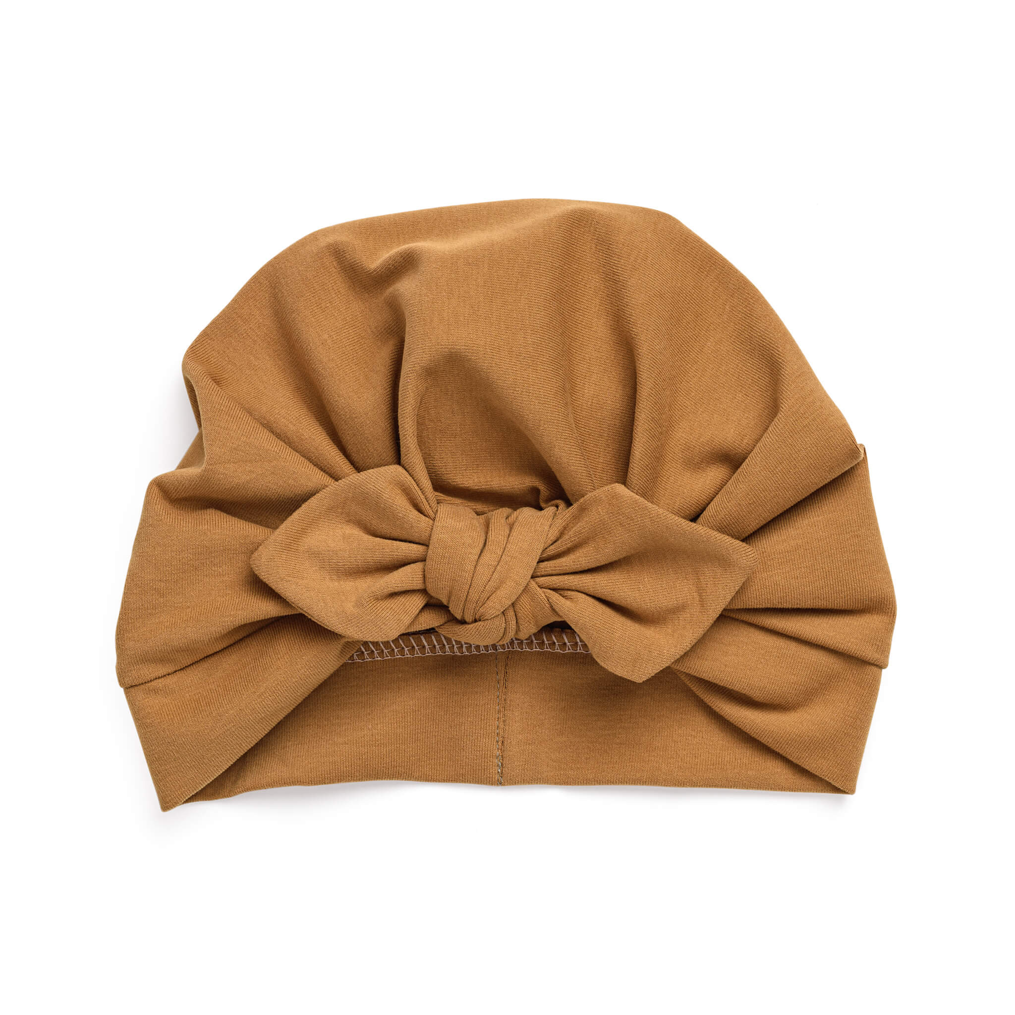 Turbanmütze - karamell braun