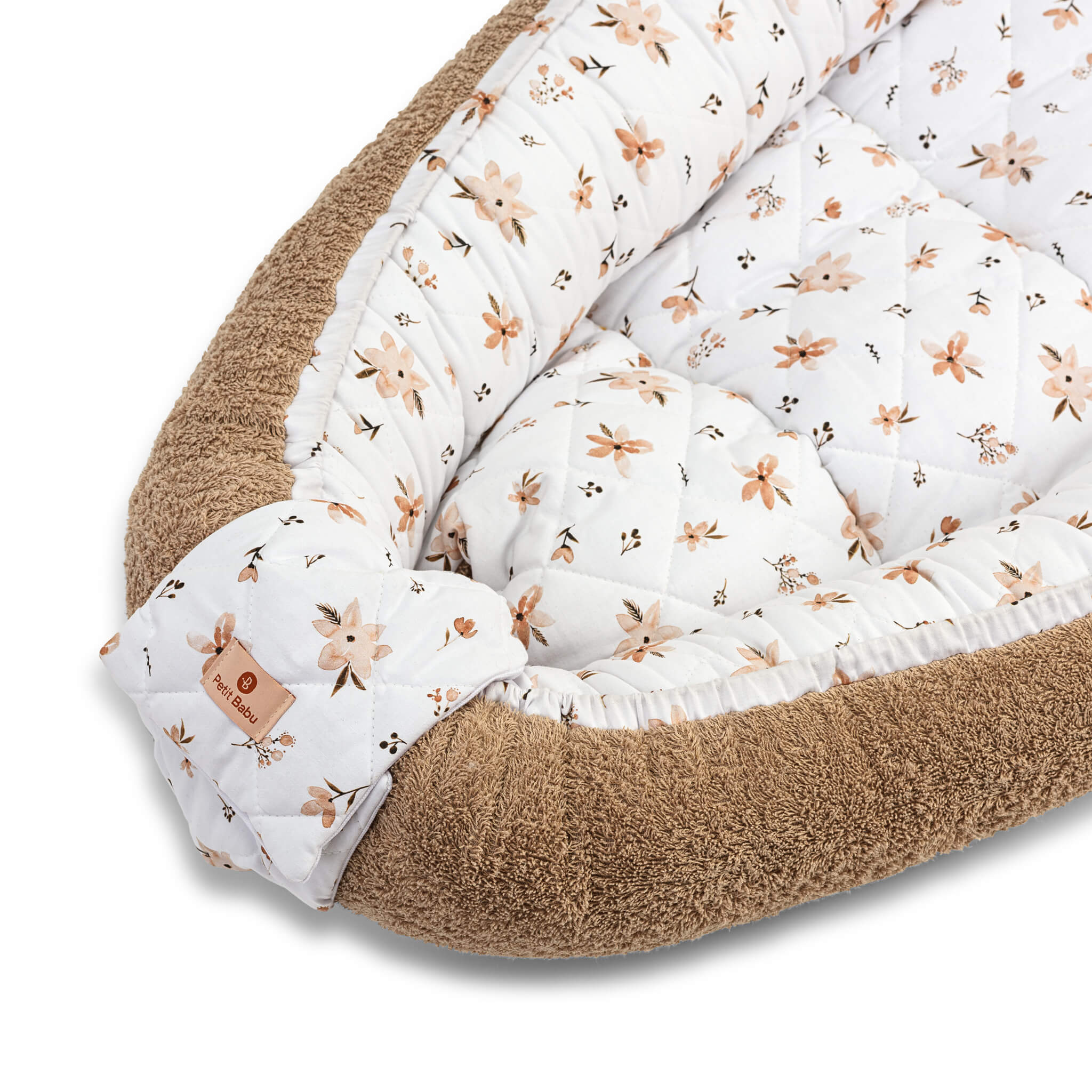 Babynest - Braune Blumen