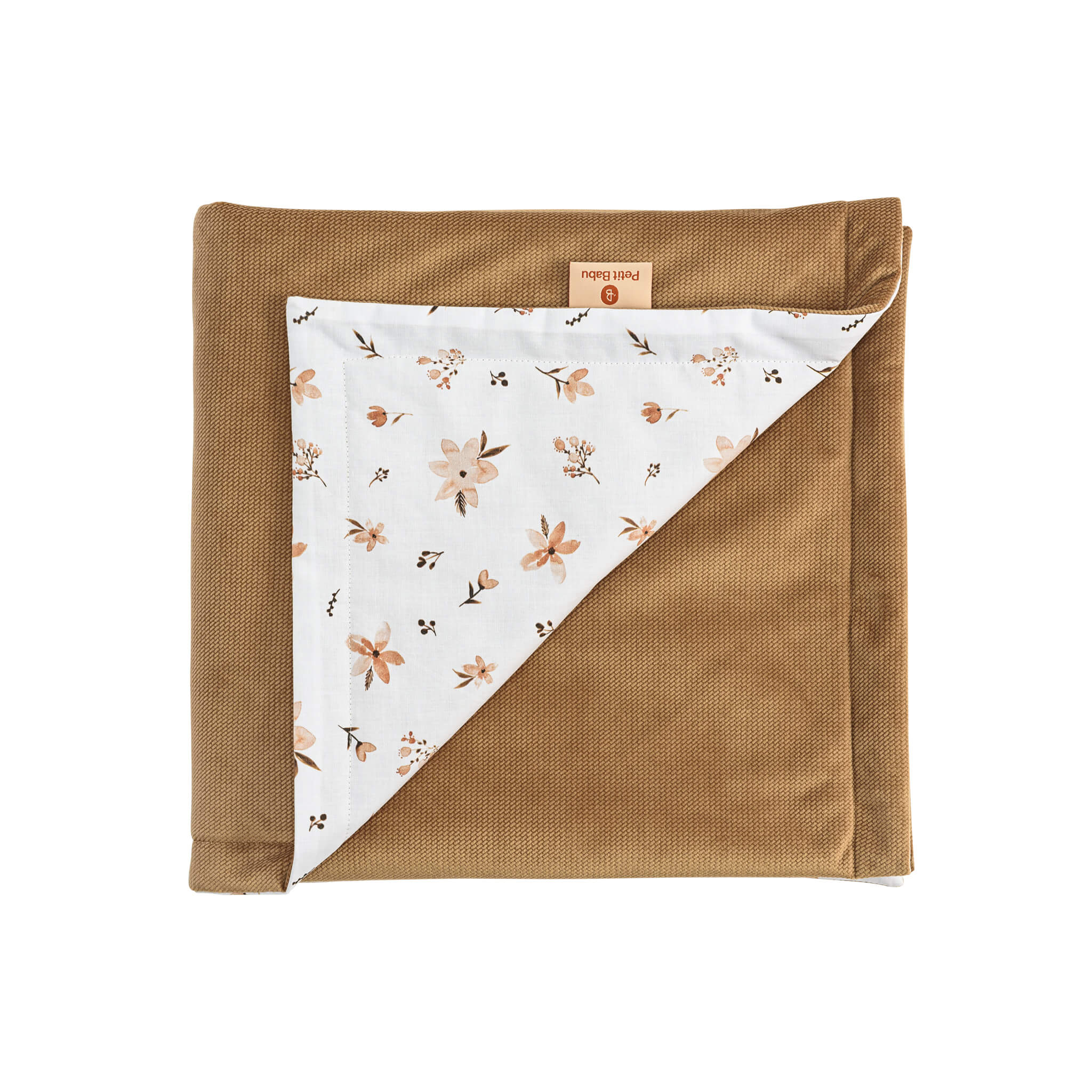 Braune Decke - Braune Blumen