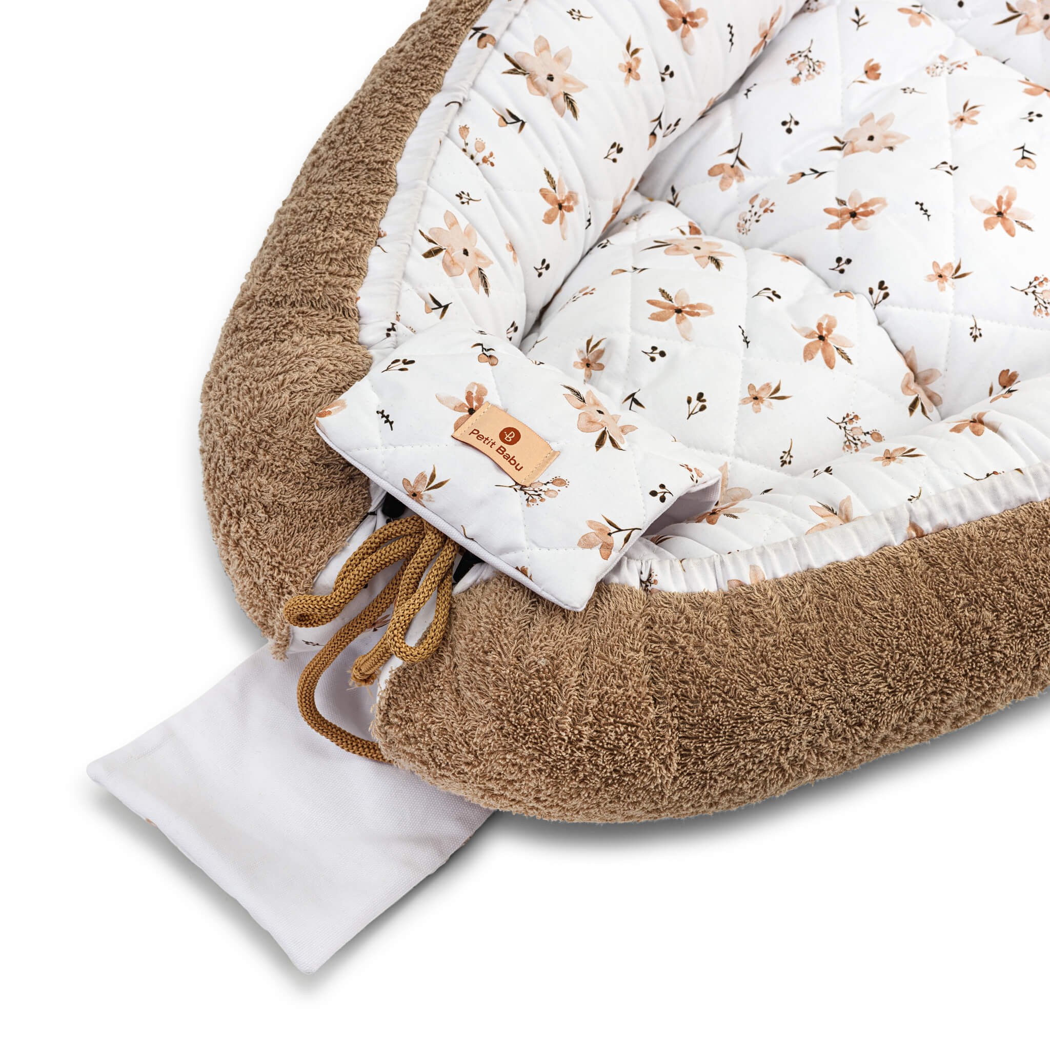 Babynest - Braune Blumen