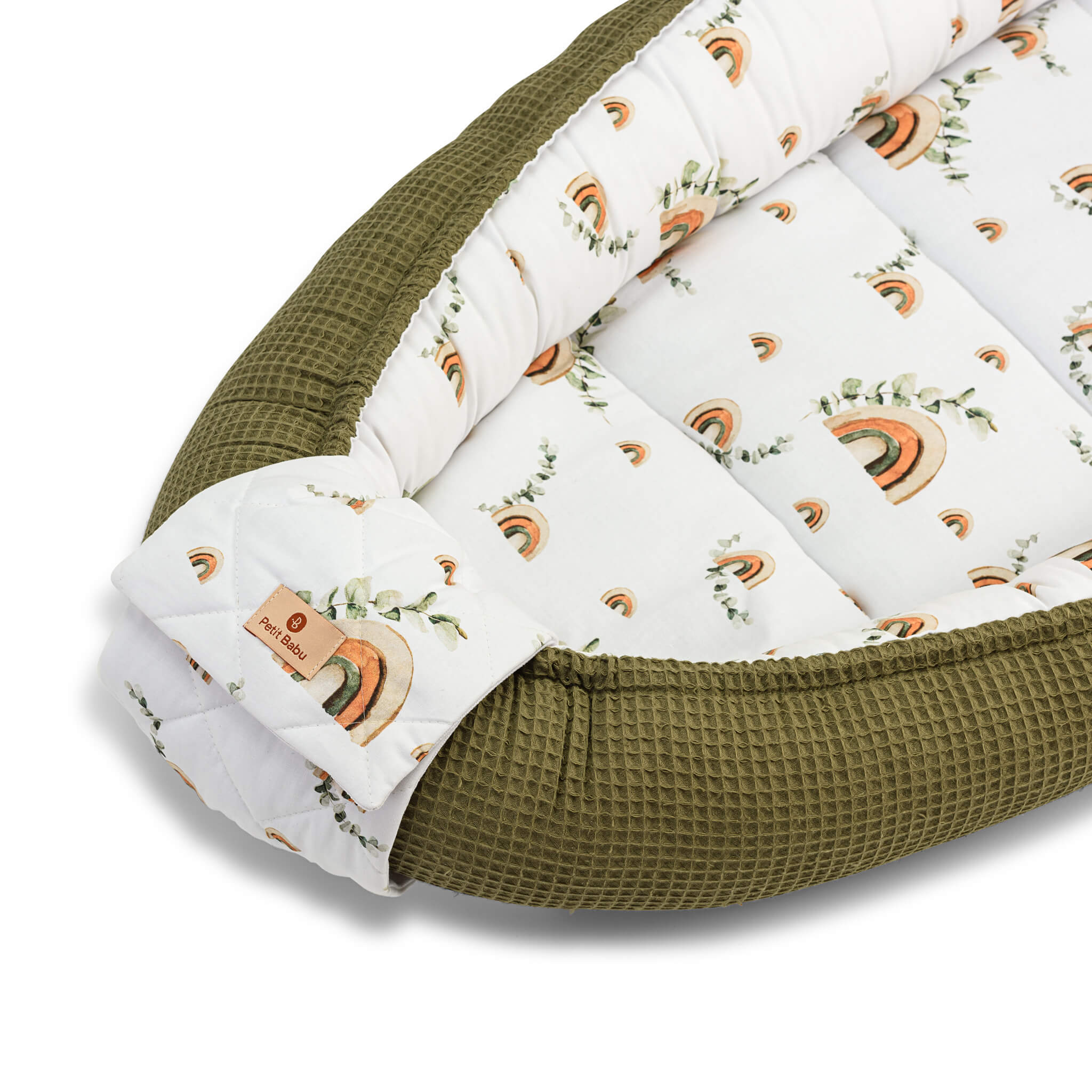 Grünes Babynest - Regenbogen