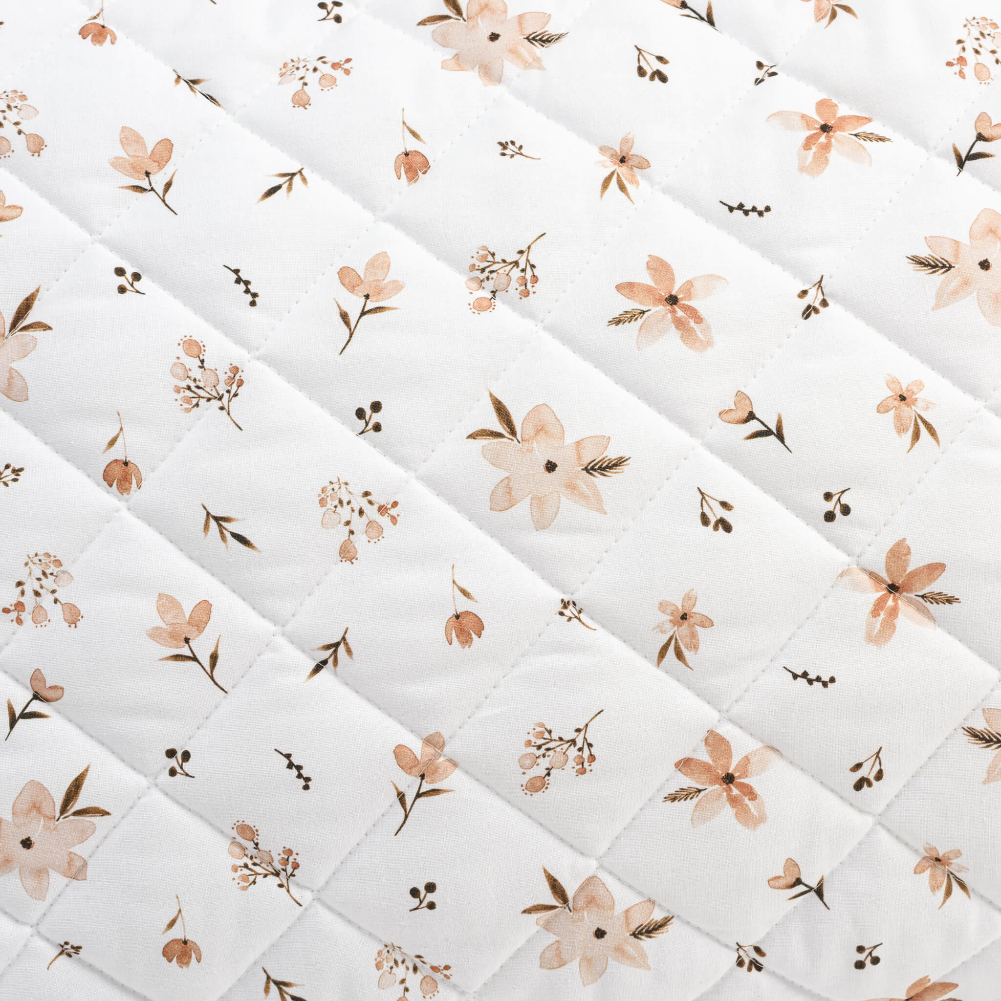 Deco Kissen - Braune Blumen